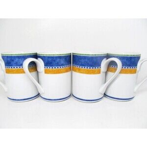 Dansk Bistro Kobenhavn Mugs Cups 4 1/8" 10 oz  Bundle of 4